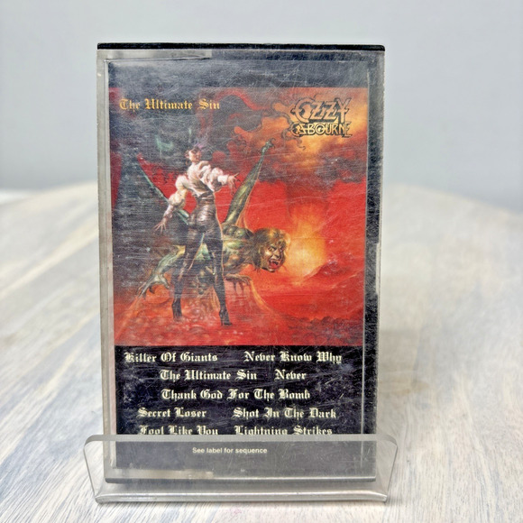 Other - Ozzy Osbourne – The Ultimate Sin Cassette 1986 Heavy Metal Epic